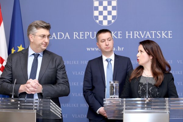 Andrej Plenković, Fabris Peruško i Irena Weber