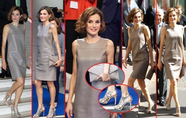 Kraljcia Letizia u kožnoj haljini Hugo Boss Profimedia