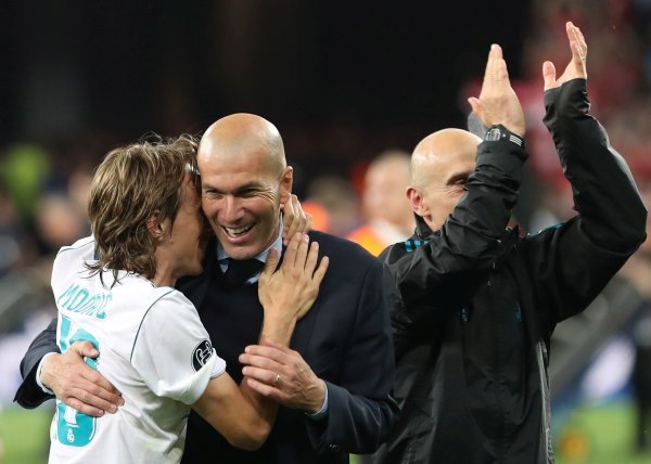 Luka Modrić i Zinedine Zidane
