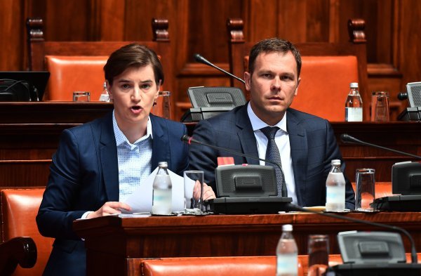 Ana Brnabić i Siniša Mali