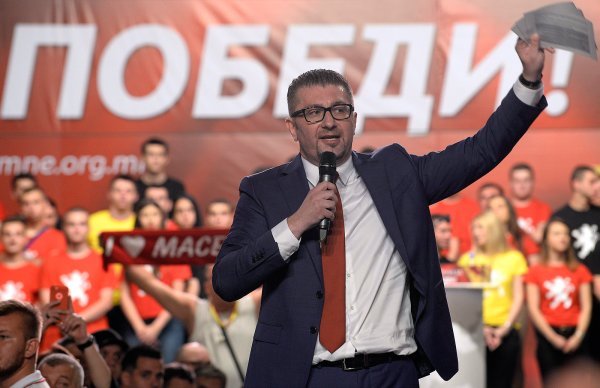 Veliki prosvjedni miting opzicijske stranke VMRO