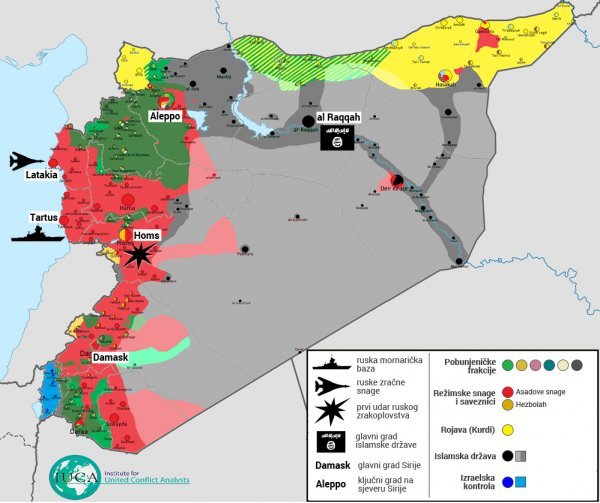 Raspored snaga u Siriji