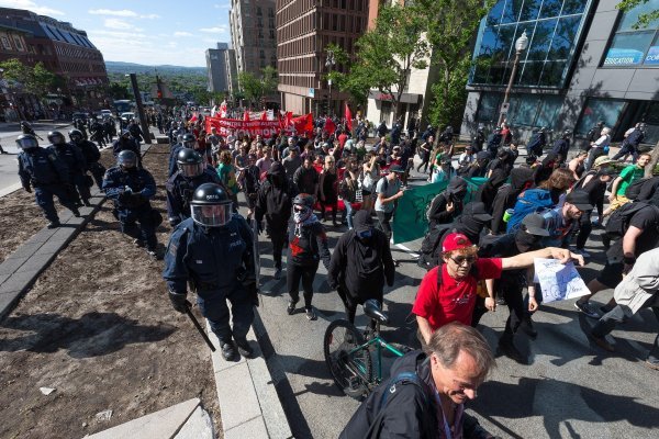 Prosvjedi protiv summita G7 u Charlevoixu, u Kanadi