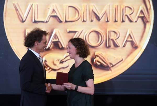 Rene Medvešek i Nina Obuljen Koržinek