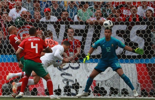 Cristiano Ronaldo zabija za 1:0