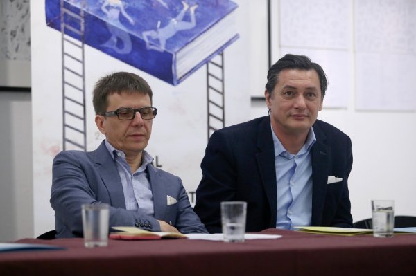 Seid Serdarević,  programski direktor Festivala i Goran Gavranović, glavni urednik 24sata