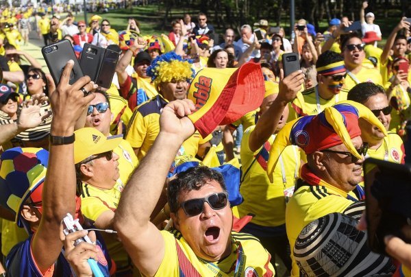 SP 2018., skupina H: Senegal - Kolumbija (navijači)