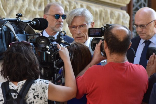 Tomislav Horvatinčić daje izjavu nakon prvog ročišta