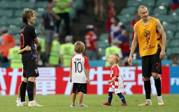Luka Modrić i Domagoj Vida