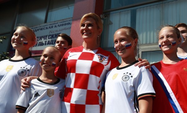 Predsjednica Kolinda Grabar Kitarović u posjetu sportskom muzeju u Sočiju