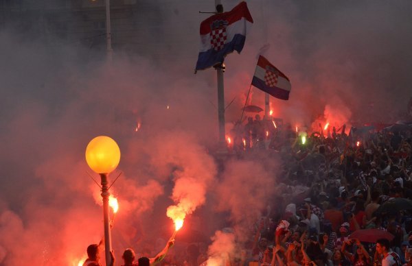 Vatreni na Trgu bana Jelačića