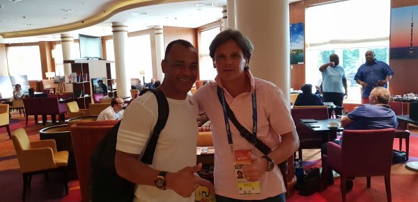 Cafu s novinarom tportala