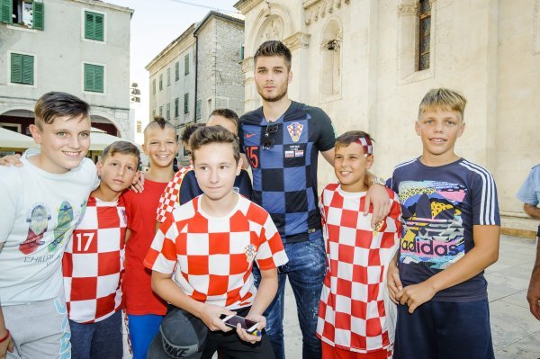 Doček Duje Ćaleta-Cara u Šibeniku
