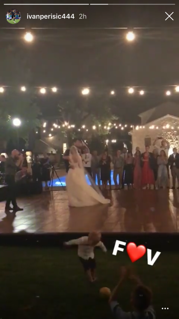 Vedran Ćorluka i Franka Batelić