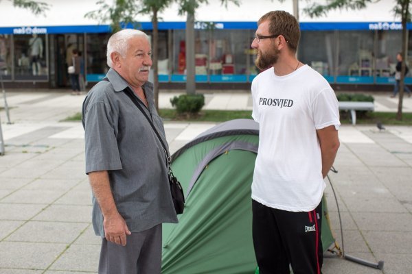 Osječki prosvjednik Goran Horvatović