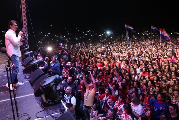 Doček Zlatka Dalića