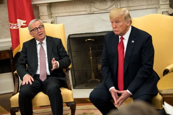 Jean-Claude Juncker i Donald Trump