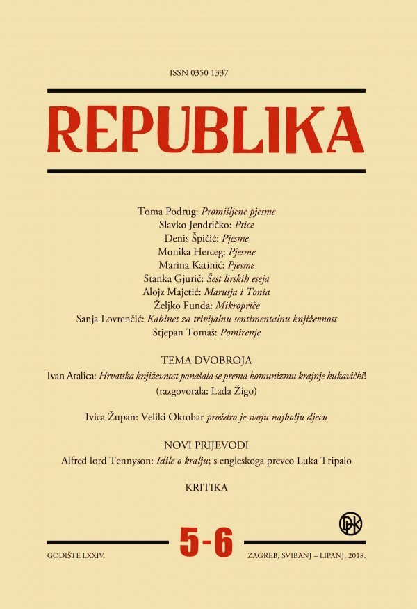 Časopis Republika dobio je godišnju potporu Ministarstva kulture u iznosu od  120 tisuća kuna