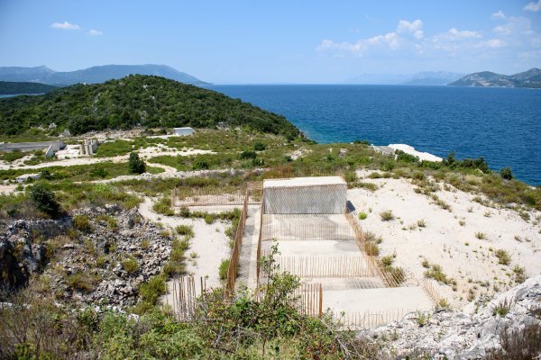 Lokacija budućeg Pelješkog mosta