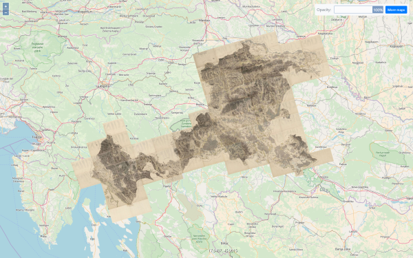 Prva vojna karta na području današnje Hrvatske iz 1783. godine