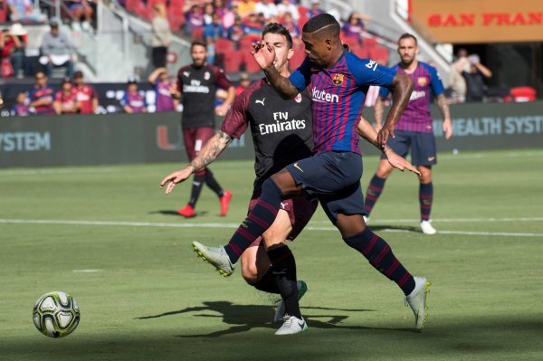 Milan (Alessio Romagnoli) - Barcelona (Malcom Silva)