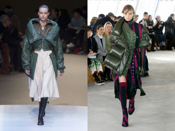 Alexander McQueen (lijevo); Sacai (desno)
