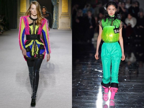 Balmain (lijevo); Prada (desno)
