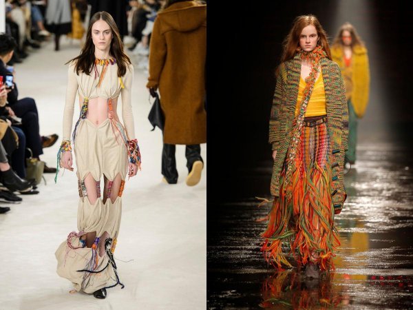 Loewe (lijevo); Missoni (desno)