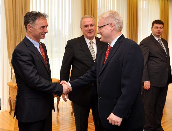Milorad Pupovac i Ivo Josipović na početku Josipovićeva mandata na Pantovčaku