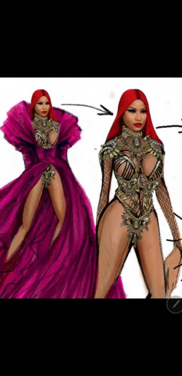 Zigmanova skica Nicki Minaj u kostimu