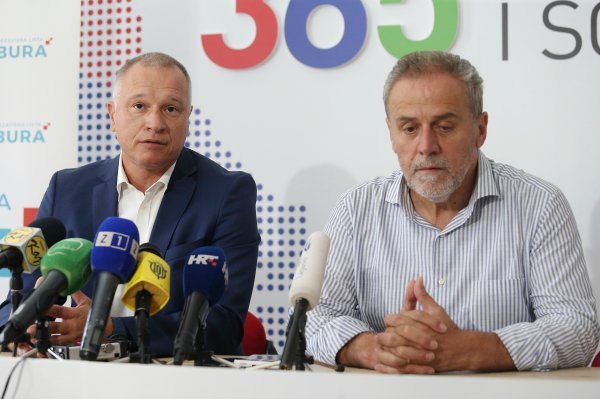 Konferencija za medije povodom suradnje Stranke rada i solidarnosti i Nezavisne liste Bura.