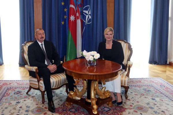 Predsjednica Grabar Kitarović ugostila predsjednika Azerbejdžana Ilhama Aliyeva