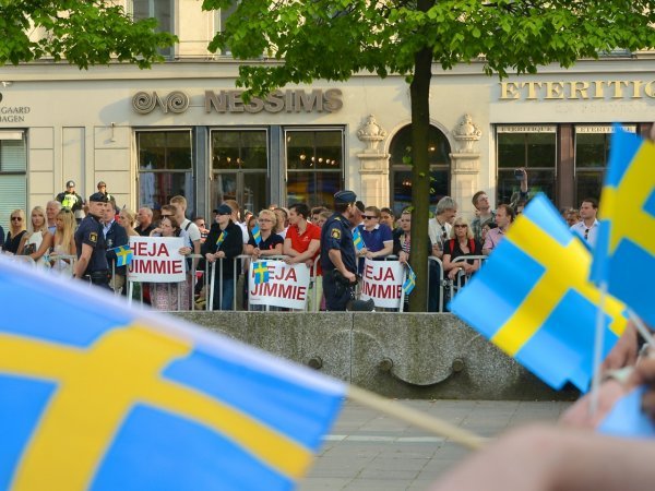 Pristaše Švedskih demokrata i i Jimmyja Akessona