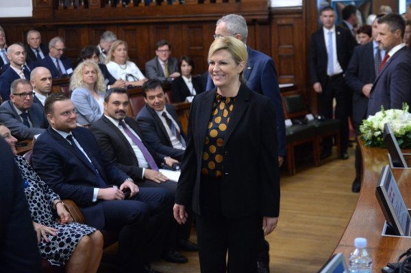 Kolinda Grabar Kitarović i Alexander Van der Bellen u HGK