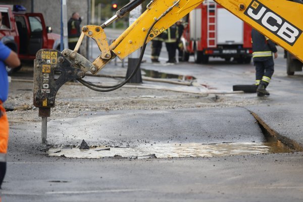 Puknuće vodovoda u Zagrebu