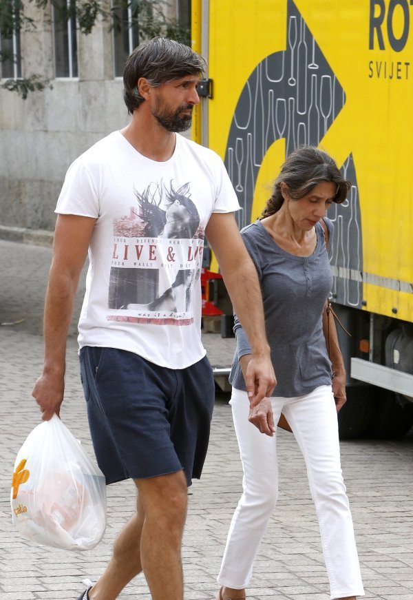 Goran Ivanišević u društvu punice Margarite