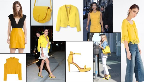 Žuta boja u proljetnim kombinacijama