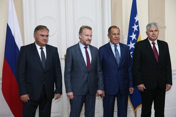 Mladen Ivanić, Bakir Izetbegović, Sergej Lavrov i Dragan Čović