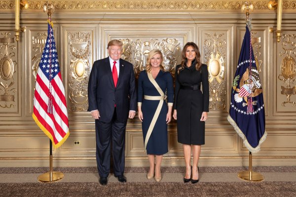 Donald Trump, Kolinda Grabar Kitarović i Melania Trump