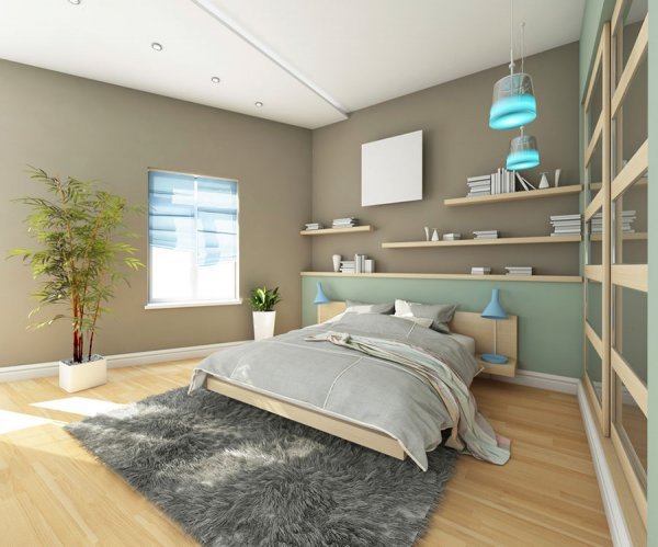 Spavaća soba u blagim tonovima Thinkstock