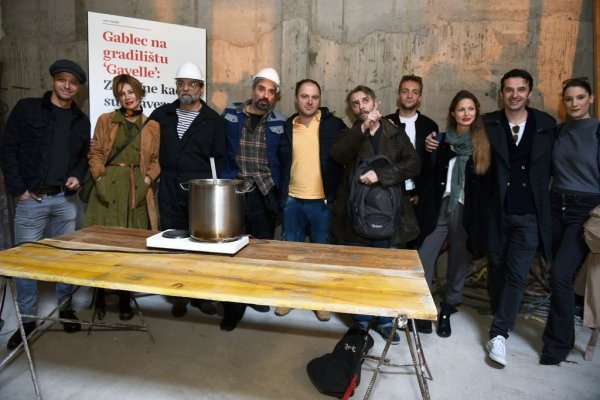 Gablec na gradilištu