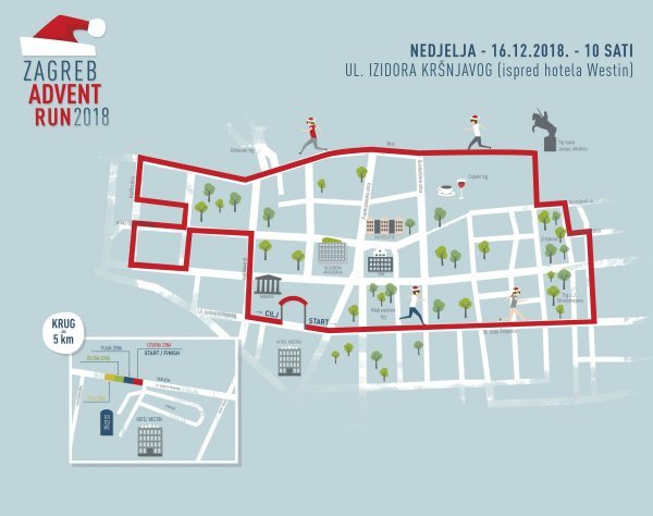 Trasa Zagreb Advent Runa