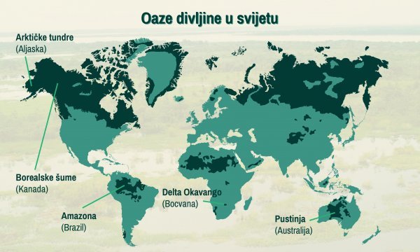 Karta koju je objavio časopis Nature pokazuje oaze presudne za preživljavanje planeta