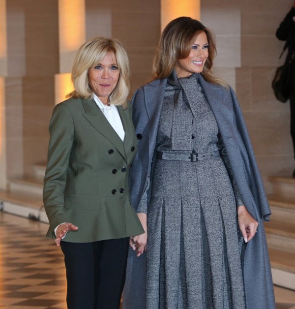 Brigitte Macron i Melania Trump