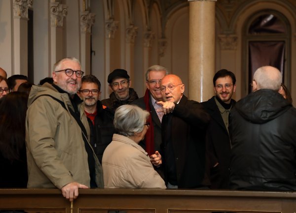 Goran Trbuljak na otvaranju izložbe