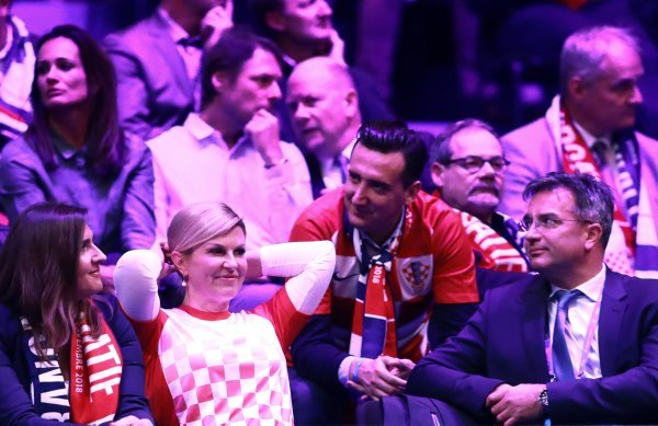 Predsjednica Kolinda Grabar-Kitarović na finalu Davis Cupa