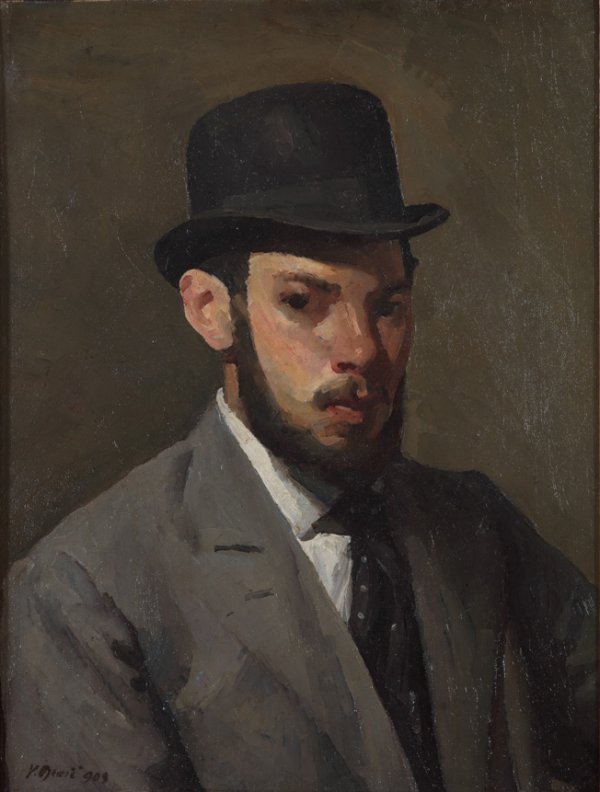 Autoportret s polucilindrom, Moderna galerija