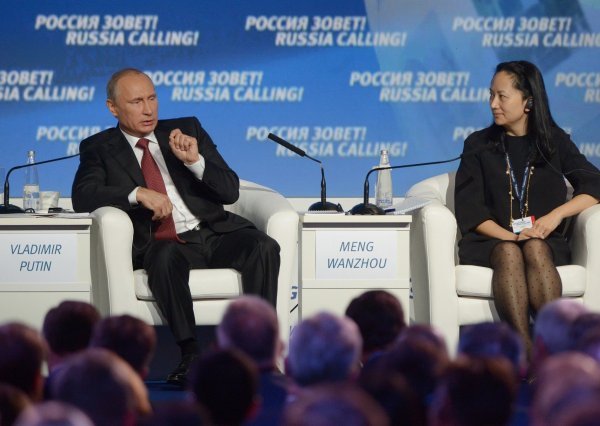 Meng Wanzhou u društvu ruskog predsjednika Vladimira Putina 