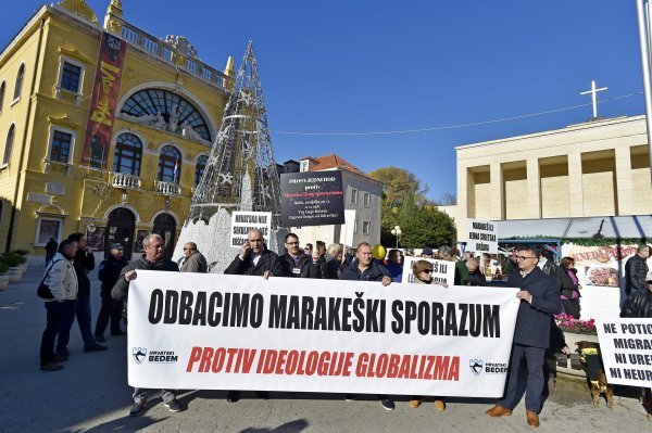 Prosvjedni hod protiv Marakeškog sporazuma