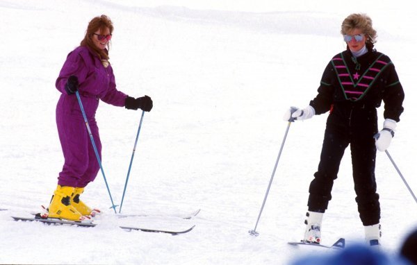Princeza Diana 1988. godine u Klostersu u društvu Sarah Ferguson
